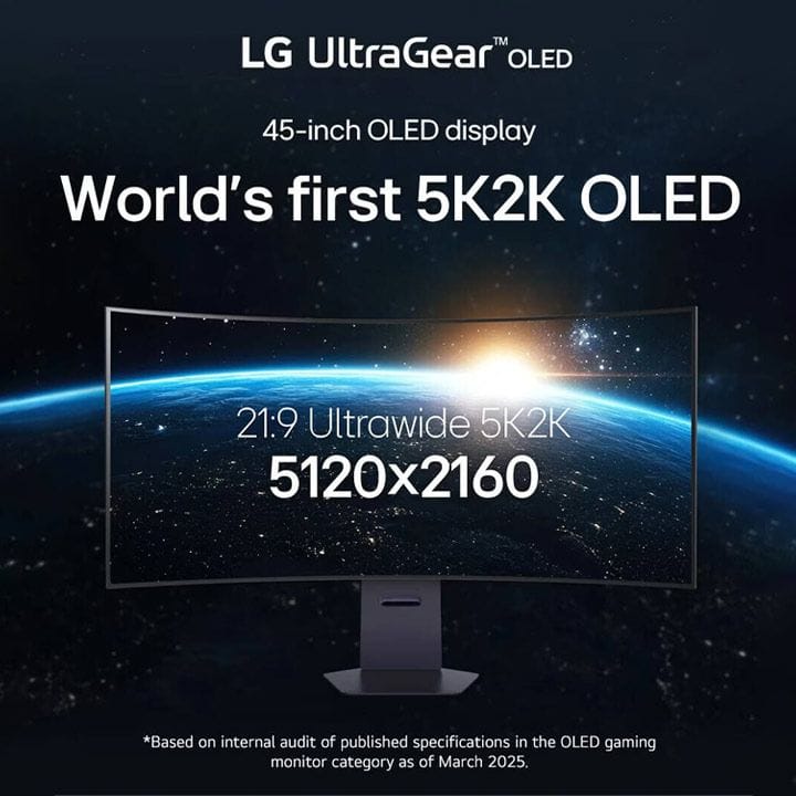 LG UltraGear 5K2K OLED Curved Gaming Monitor | Black | 45GX950A-B