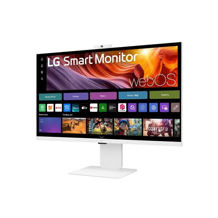 شاشة ذكية من إل جي، مقاس 32 بوصة، دقة 4K UHD، تقنية IPS، لون أبيض | 32U850SA-W.AMA