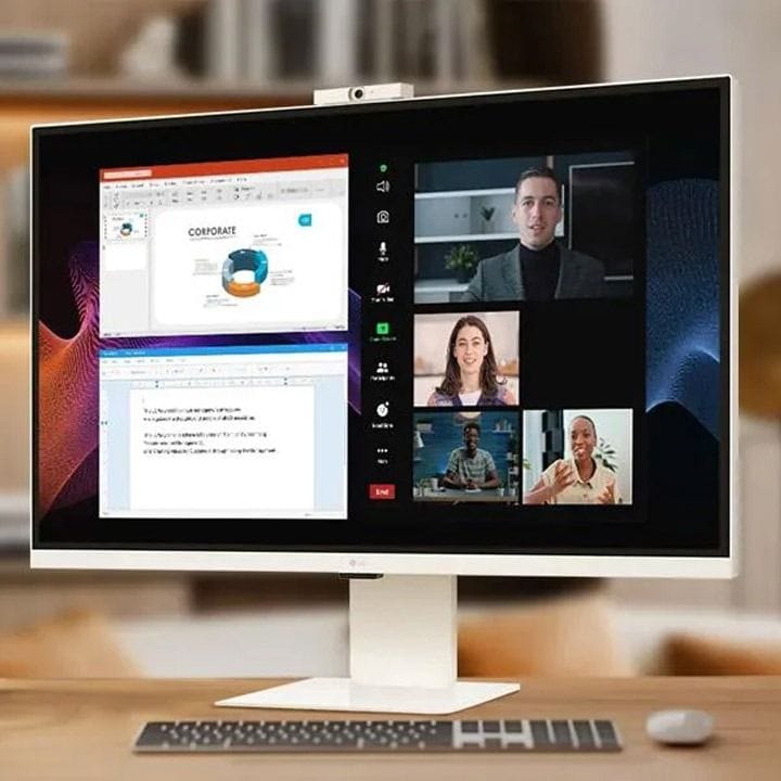 شاشة ذكية من إل جي، مقاس 32 بوصة، دقة 4K UHD، تقنية IPS، لون أبيض | 32U850SA-W.AMA