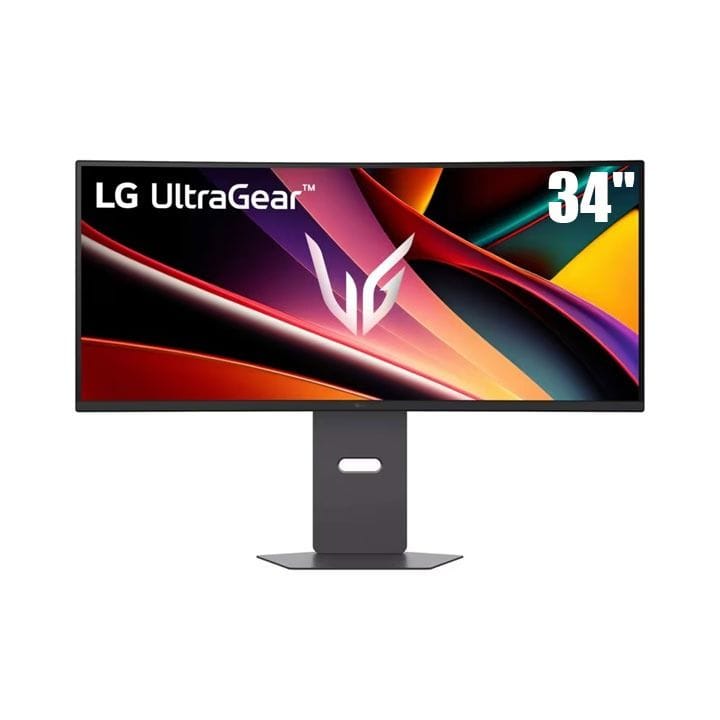 LG UltraGear™ WQHD Curved Gaming Monitor 34 Inch, 160Hz, 1ms, Built-in Speakers, Anti-Glare, AMD FreeSync Premium, HDMI - Black - 34G600A