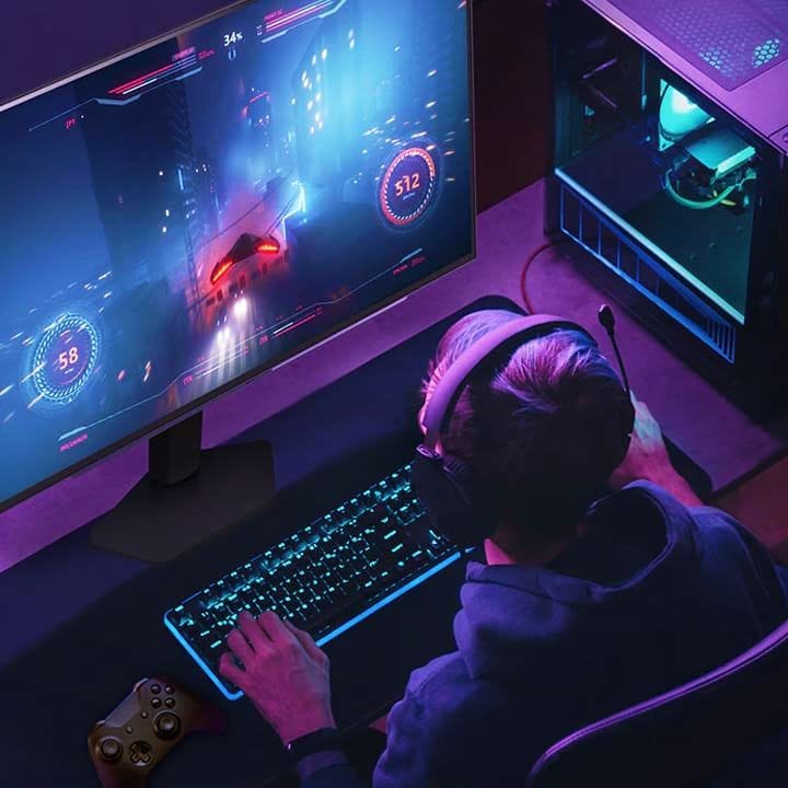 LG UltraGear 27" OLED QHD Gaming Monitor – 2560×1440, 240Hz Refresh Rate, 0.03ms Response Time, HDR400, G-SYNC & FreeSync Premium Pro | Black - 27GX704A-B