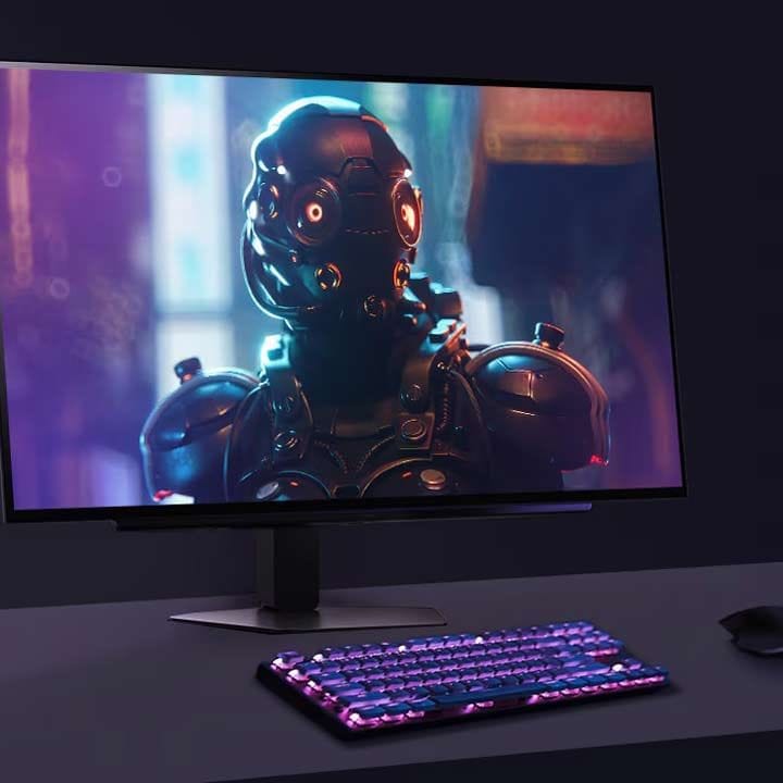 LG UltraGear 27" OLED QHD Gaming Monitor – 2560×1440, 240Hz Refresh Rate, 0.03ms Response Time, HDR400, G-SYNC & FreeSync Premium Pro | Black - 27GX704A-B