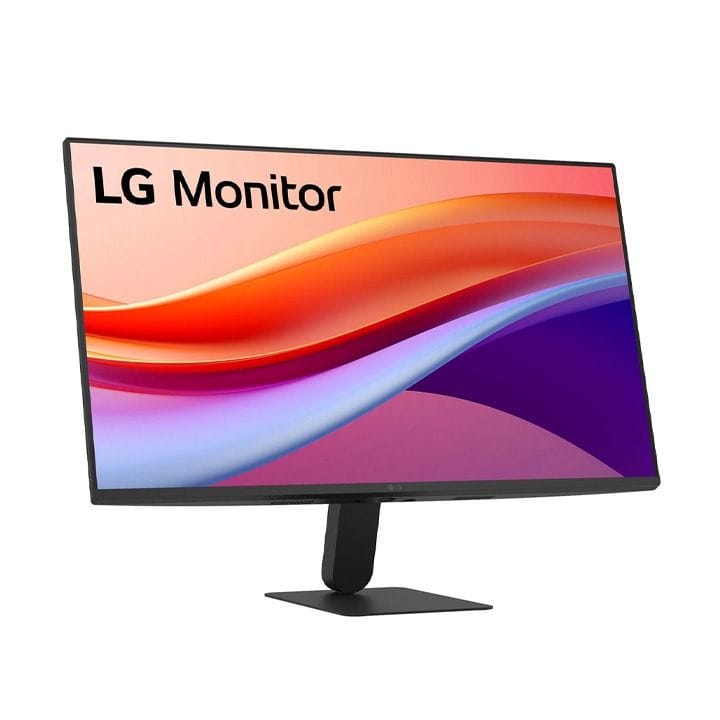 LG 27" FHD IPS Monitor – 1920×1080, 120Hz Refresh Rate, 1ms Motion Blur Reduction, HDR10, sRGB 99%, Borderless Design | Black - 27U411A-B
