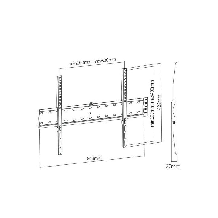 LUMI Fixed TV Wall Mount | KL21G-46F