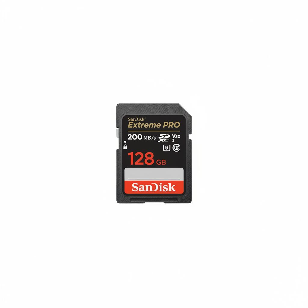 سانديسك إكستريم برو SDXC سعة 128 جيجابايت لتصوير فيديو 4K، UHS-I، فئة 10، U3، V30، أسود