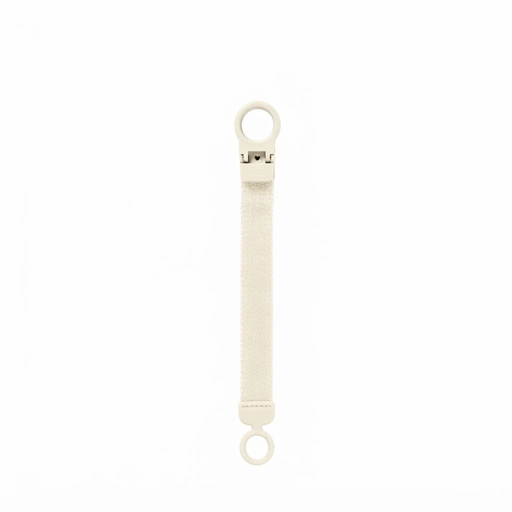 BIBS Pacifier Clip Loop 0+ Months, Extra Large Safety Vent, One-Handed Clipping Design, Long-Lasting Use And Peace of Mind - Dark Oak