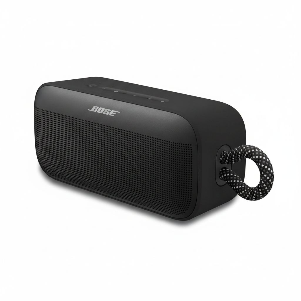 Bose SoundLink Plus Portable Bluetooth Speaker, Compact & Powerful Sound, Waterproof & Dustproof, Long Battery Life - Black
