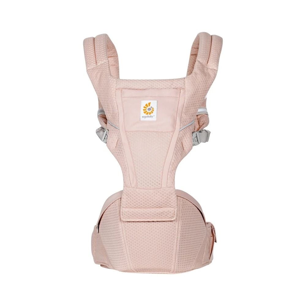 Ergobaby Baby Carrier Hip Seat 4-48 Months, Padded Adjustable Straps, Large Storage Pocket, Anti Slip Material - Pink Quartz