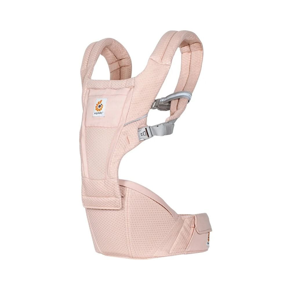 Ergobaby Baby Carrier Hip Seat 4-48 Months, Padded Adjustable Straps, Large Storage Pocket, Anti Slip Material - Pink Quartz