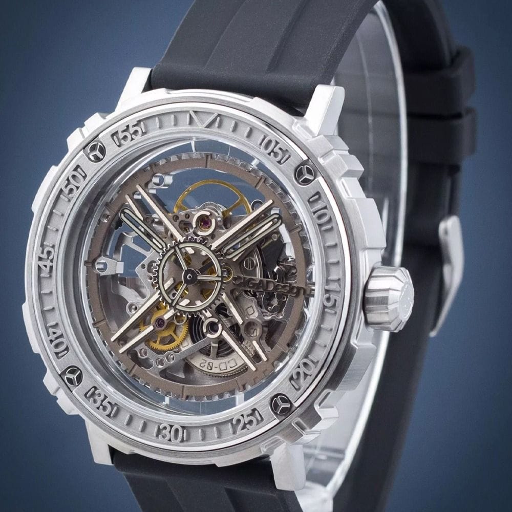 CIGA Design M-Series Set Automatic Watch, Black DLC Stainless Steel Case, Swiss Made Automatic Movement, Sapphire Crystal
