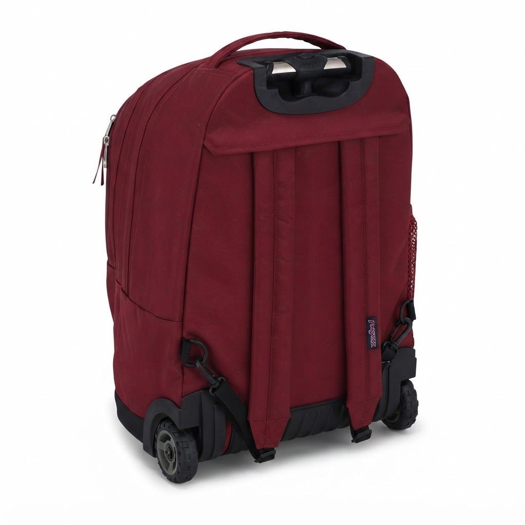 JanSport Driver 8 Rolling Backpack - Converts to Wheeled Laptop Bag, 15 Inch Laptop Sleeve, Unisex 100% Recycled 600 Denier Polyester