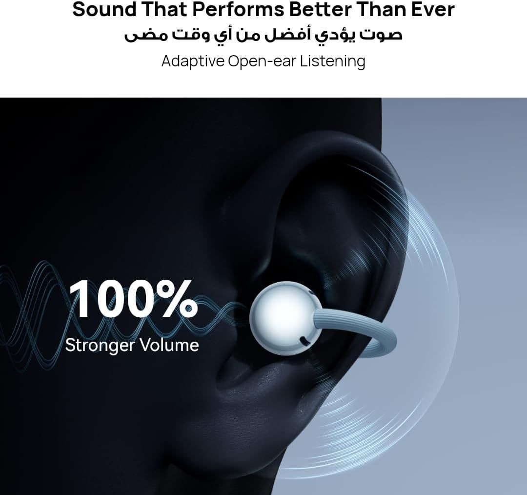 Huawei FreeClip 2 Open-Ear Clip-On Earbuds, C-Bridge Design, 38H Battery, Dual Driver, IP57 Water & Dust Resistant - Berry Purple
