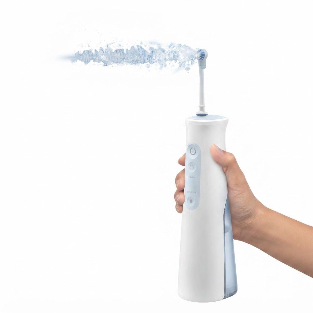 Oral-B Aquacare 4 Cordless Water Flosser with Oxyjet Technology, White - Portable Oral Irrigator