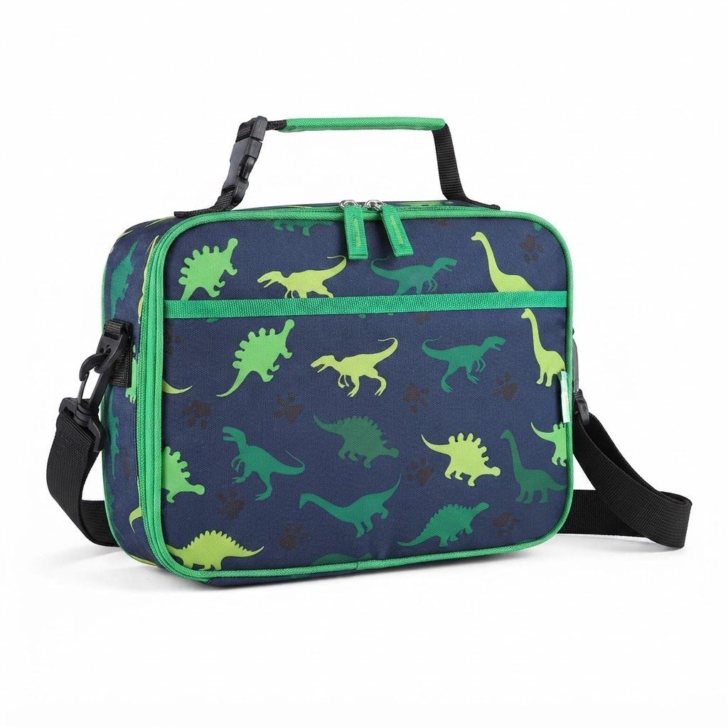 VASCHY Insulated Kids Lunch Bag for School - Reusable Cooler Box with Adjustable Shoulder Strap