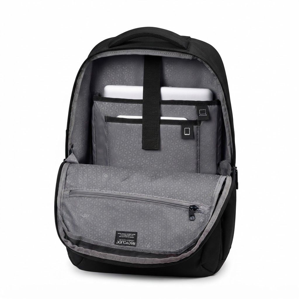 Samsonite Roader 14 Inch Laptop Backpack, 17L Durable Eco-Friendly Travel Bag, Padded Tablet, RPET (Recycled Plastic Bottles) | Deep Black