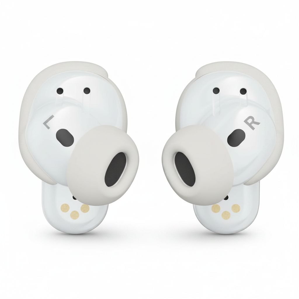 Bose QuietComfort Ultra Wireless Earbuds Diamond 60th Edition, Noise Cancelling, Spatial Audio, Bluetooth, Premium Sound - White