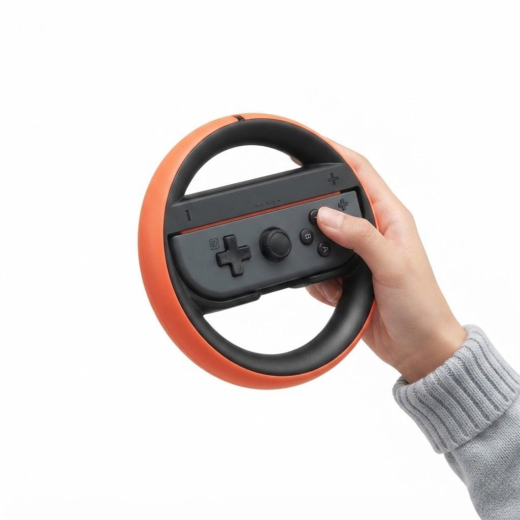 Nintendo Joy-Con 2 Wheel Pair, Ergonomic Steering Wheel Grips, Magnetic Joy-Con 2 Attachment, Racing Game Accessory Set | 45496321383