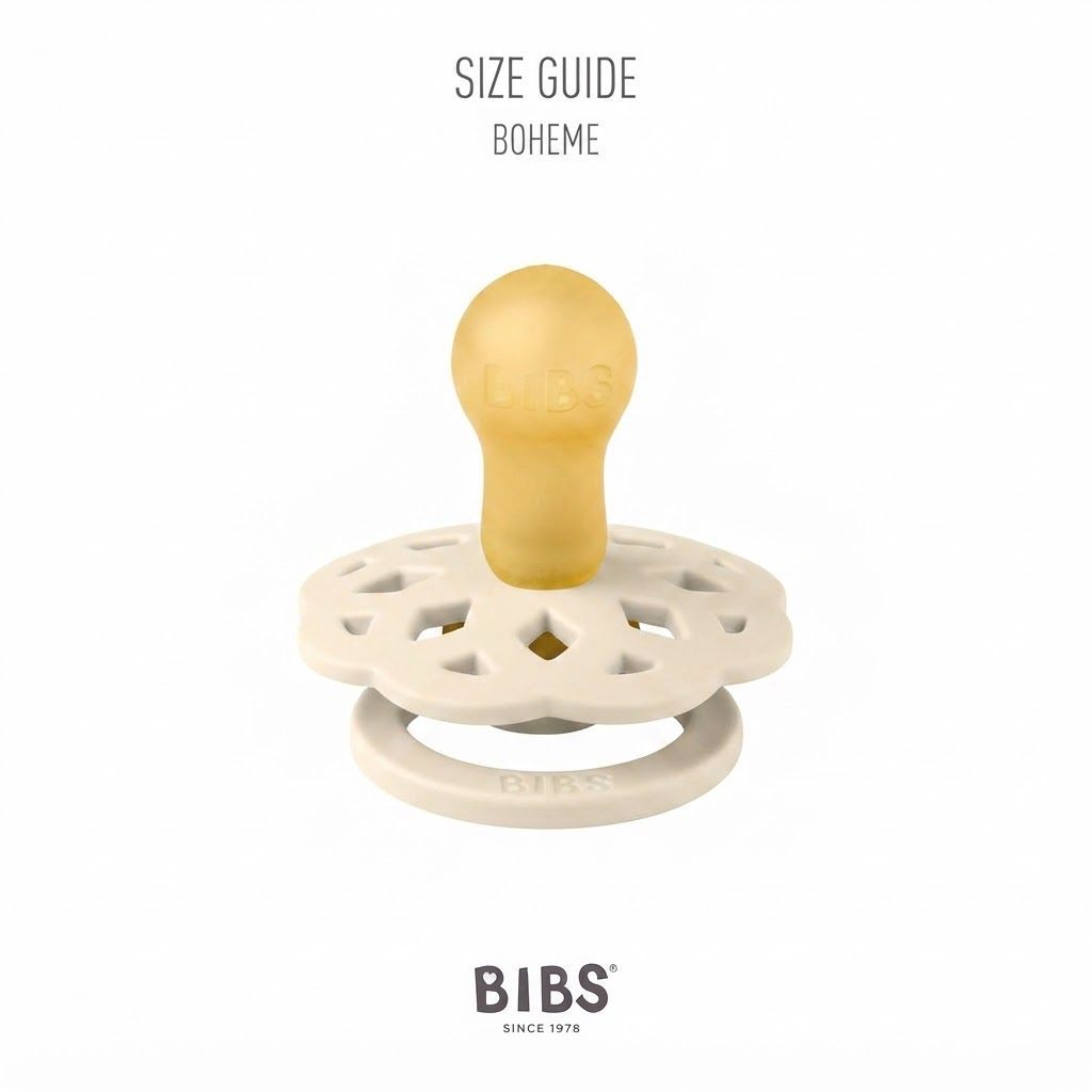 عبوة من لهايتين BIBS بوهم بحلمة لاتكس مقاس 2، لعمر +6 أشهر، تمنح الراحة وتحفز المص، حلمة من المطاط الطبيعي، تصميم واقٍ خفيف الوزن - أخضر مريمي مضيء / سحابي مضيء