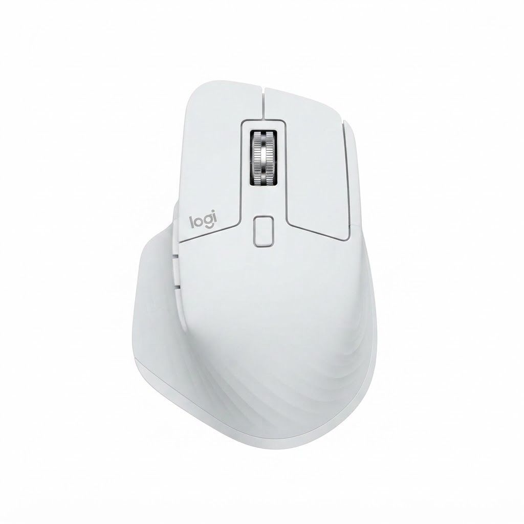Logitech MX Master 3S Wireless Performance Mouse, 8K DPI Track on Glass, Quiet Clicks, MagSpeedPale Grey