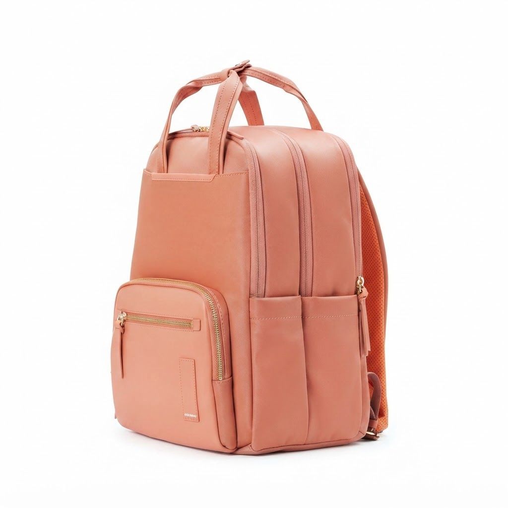 Mokobara The Sundae Backpack - Water-Resistant Soft Nylon Laptop Bag for Women, 15-inch Laptop | Black
