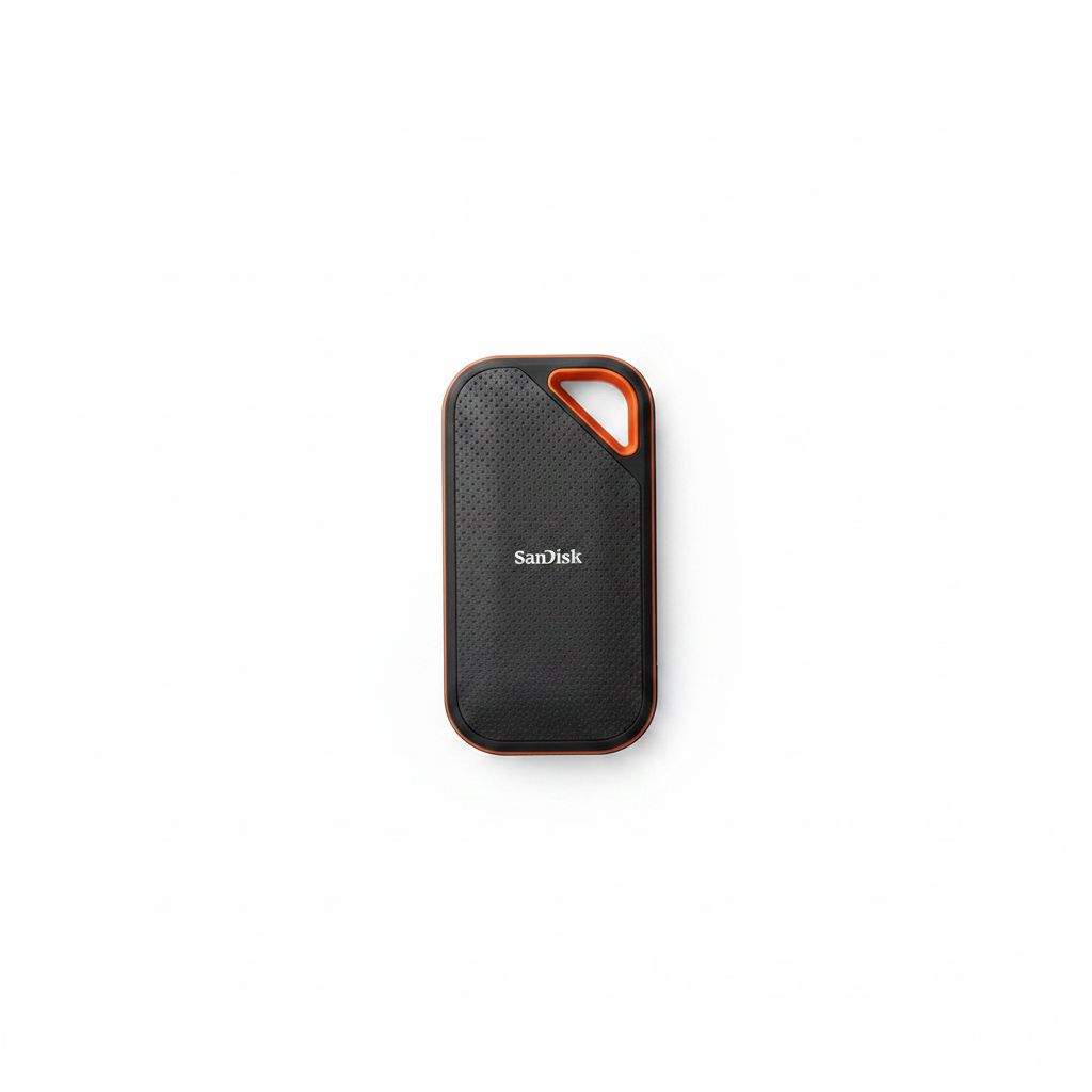 SanDisk Extreme Pro Portable SSD 1TB USB 3.2 Gen 2x2 - Black 