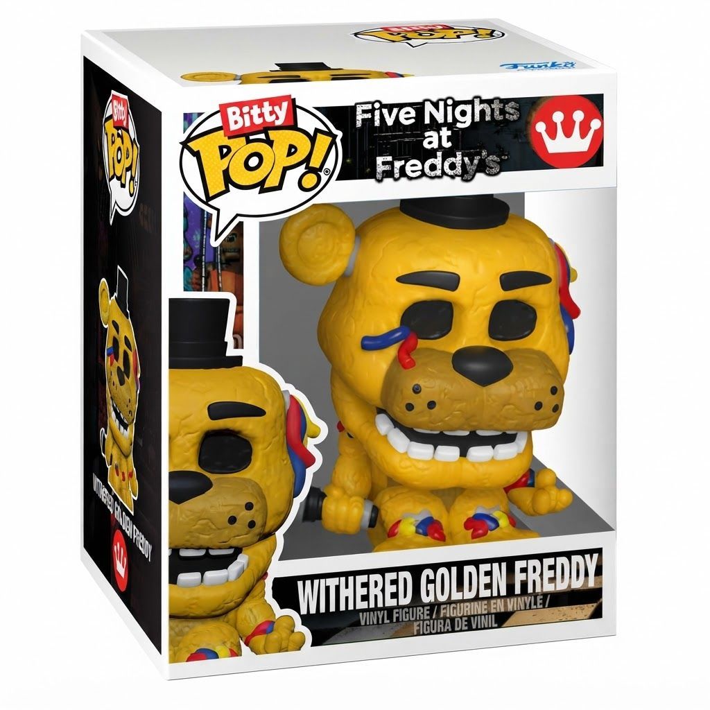 Funko Bitty Pop! Five Nights at Freddy's 4-Pack: Withered Golden Freddy, Marionette, Lolbit, Sun Mini Collectible Vinyl Figures