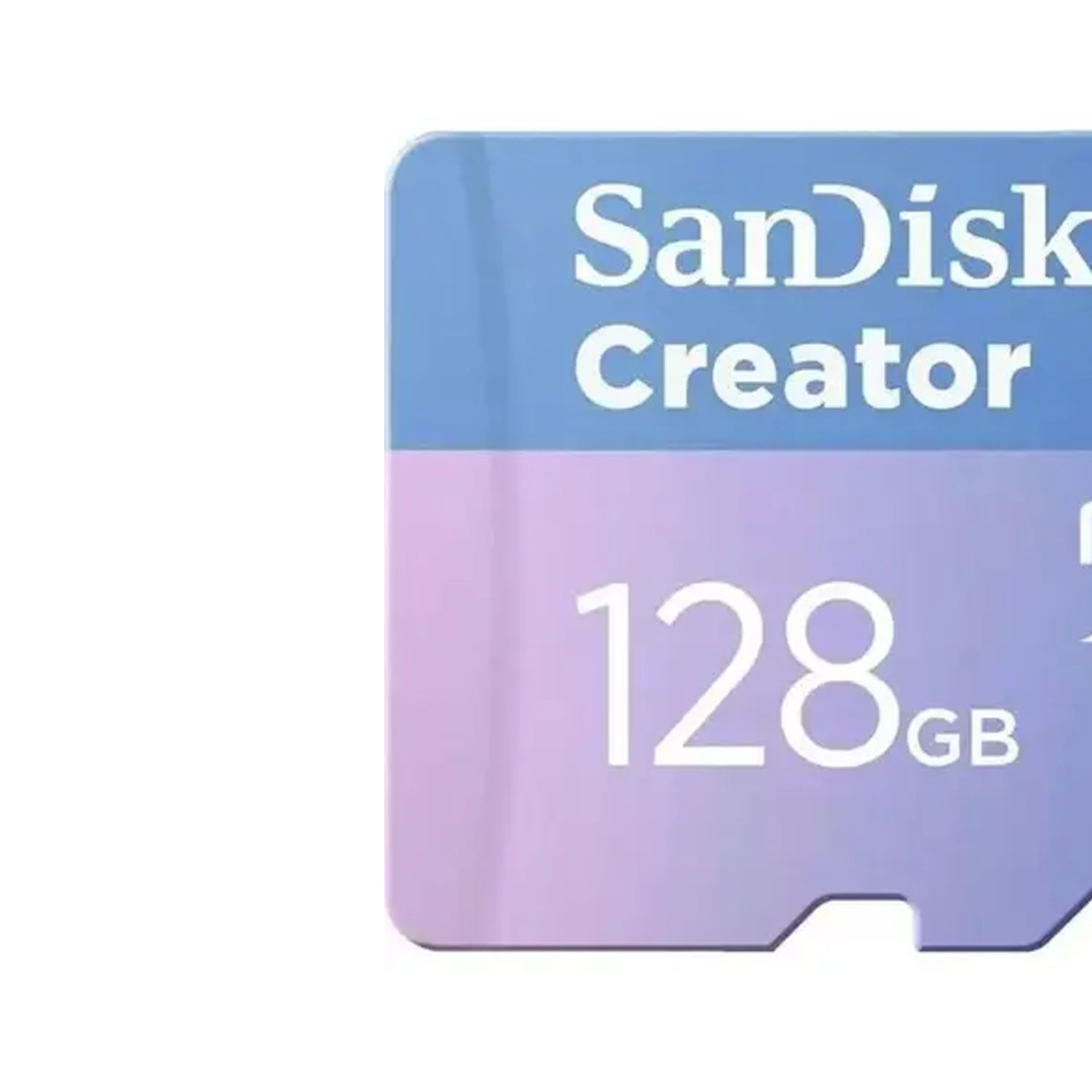 سانديسك كرييتور microSD سعة 128 جيجابايت مع محول، بسرعة قراءة تصل إلى 190 ميجابايت/ثانية، أزرق