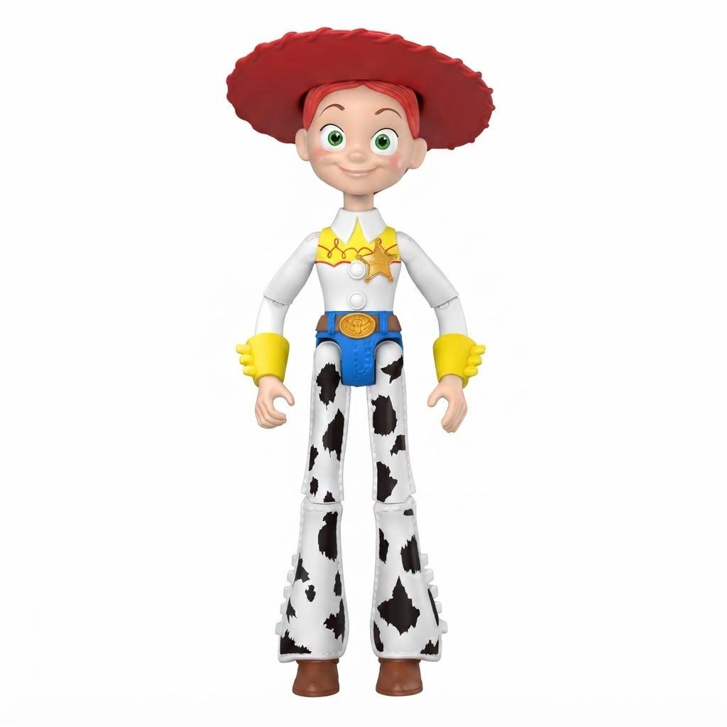Mattel Disney Pixar Toy Story 5 Jessie Action Figure, 8.8-Inch Posable Cowgirl Doll with Removable Hat & Accessories, Multicolor