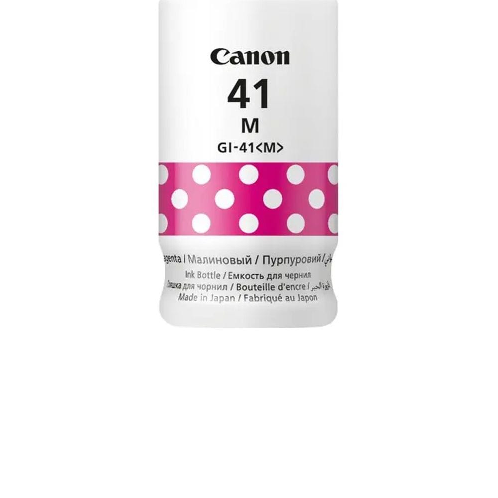 Canon GI-41 Magenta Ink Bottle, Genuine Canon Ink, 7700-Page Yield, 70ml Refill Bottle & PIXMA MegaTank Printer Compatibility | Magenta - 4549292169782