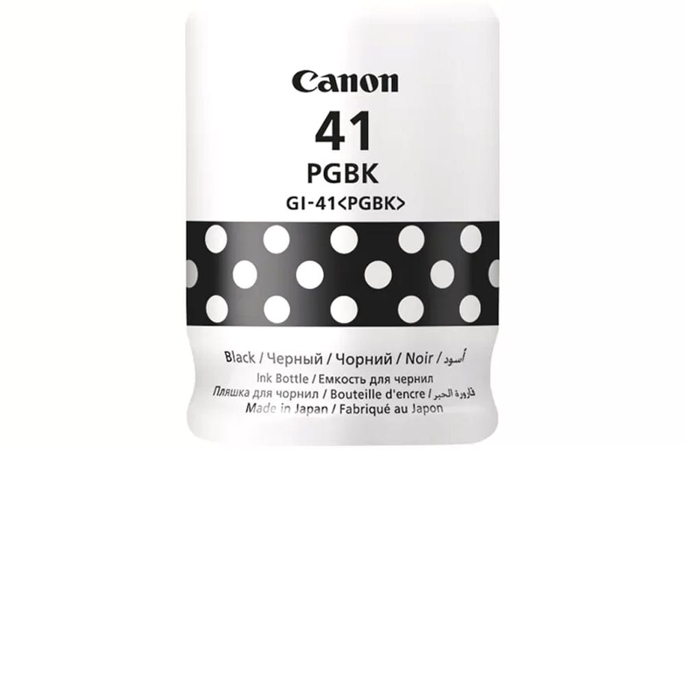 Canon GI-41 Black Ink Bottle, Genuine Pigment-Based Canon Ink, Up to 6000 Pages Yield, Mess-Free Refill Design & PIXMA G Series Compatibility | Black - 4549292169522
