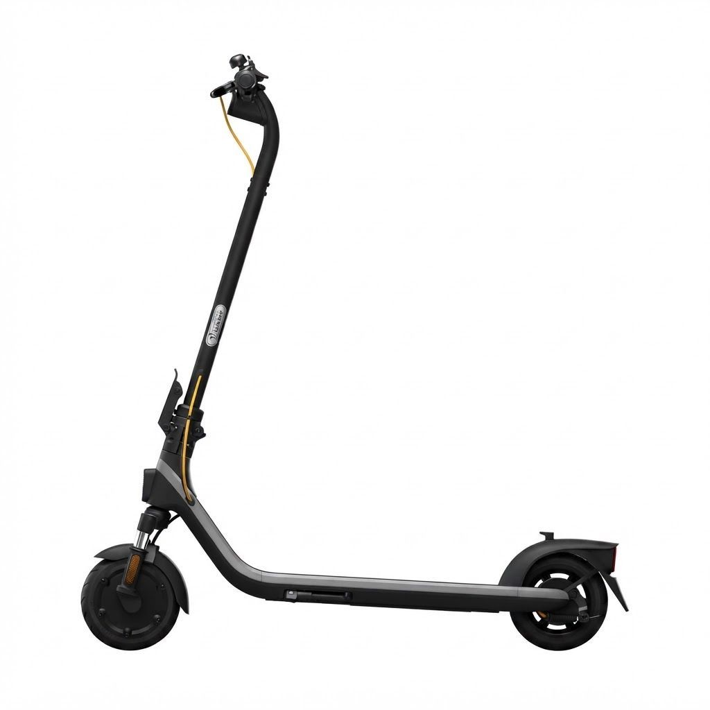 Segway E2 Plus II Ninebot Electric Kickscooter, Up to 15.5-Mile Range, Shock-Absorbing Tires, Durable Steel Frame, Black