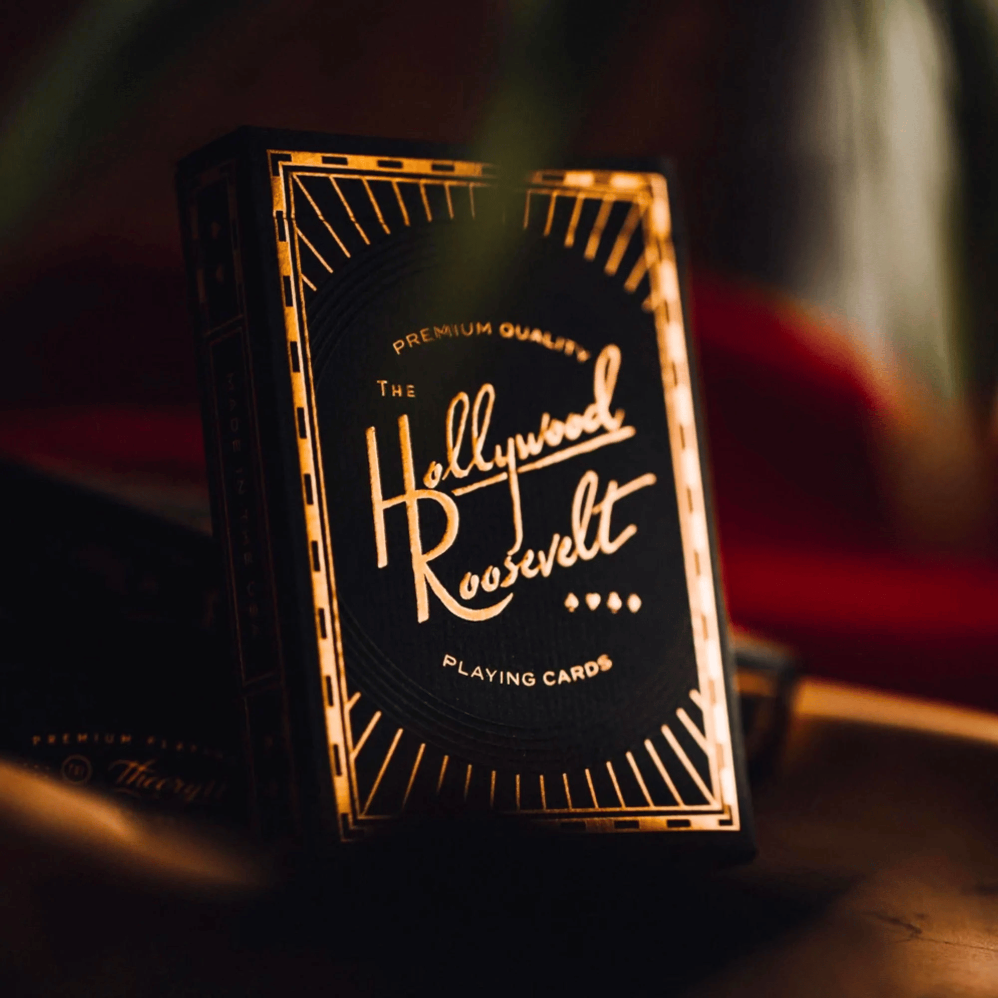 Theory II Hollywood Roosevelt Playing Cards, Premium Art Deco Design, Gold Foil Accents, Professional Quality Poker Deck, Made in USA