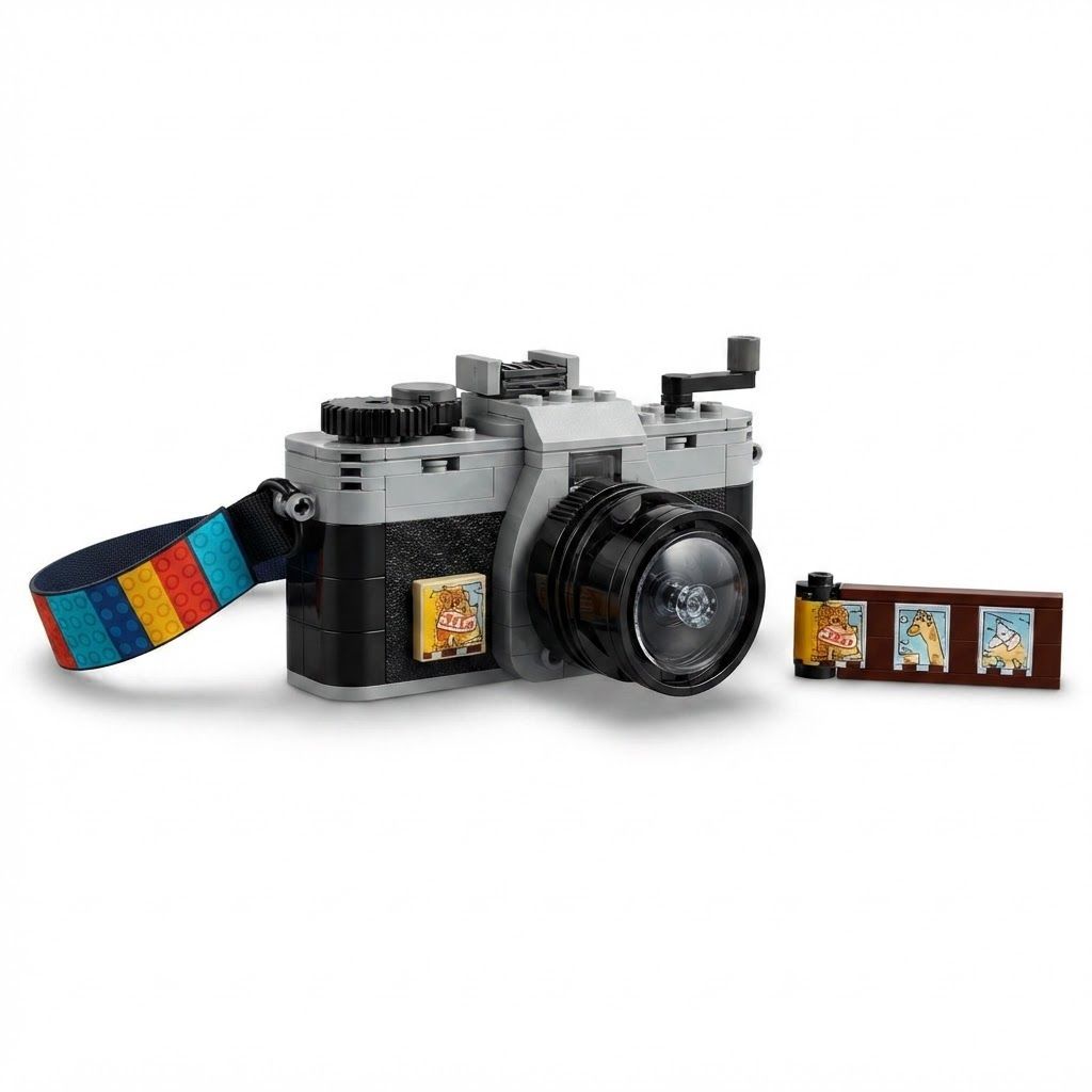 LEGO Creator 3in1 Retro Camera Building Set for Kids, Vintage Toy Camera, Video Camera 8+ years, 3 buildable models (Camera, Video Camera, TV)
