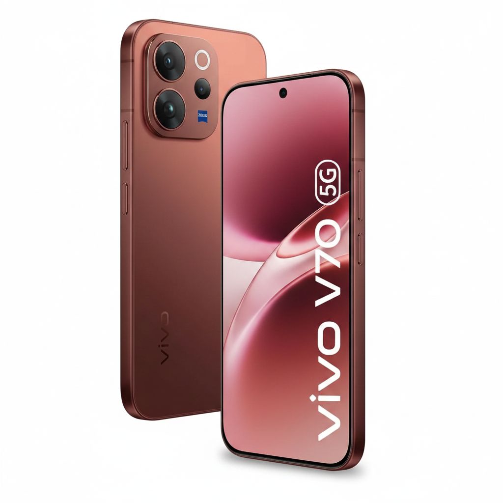Vivo V70 5G - 12GB RAM, 256GB Storage, 50MP ZEISS Camera | Brown