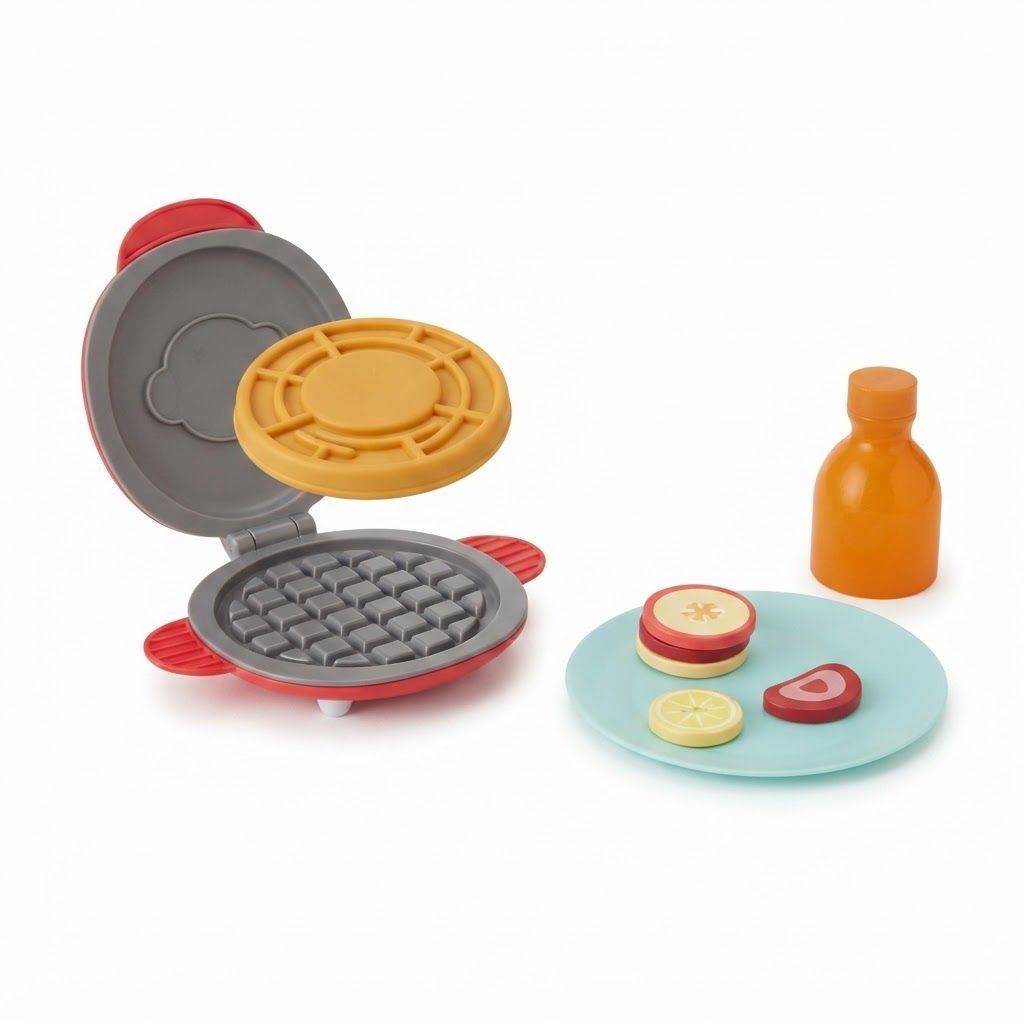Skip Hop Zoo Waffle Y Play Food Set 2+ Years, Perfect for Creative And Imaginative Play, Supports Learning Through Play - Multicolour