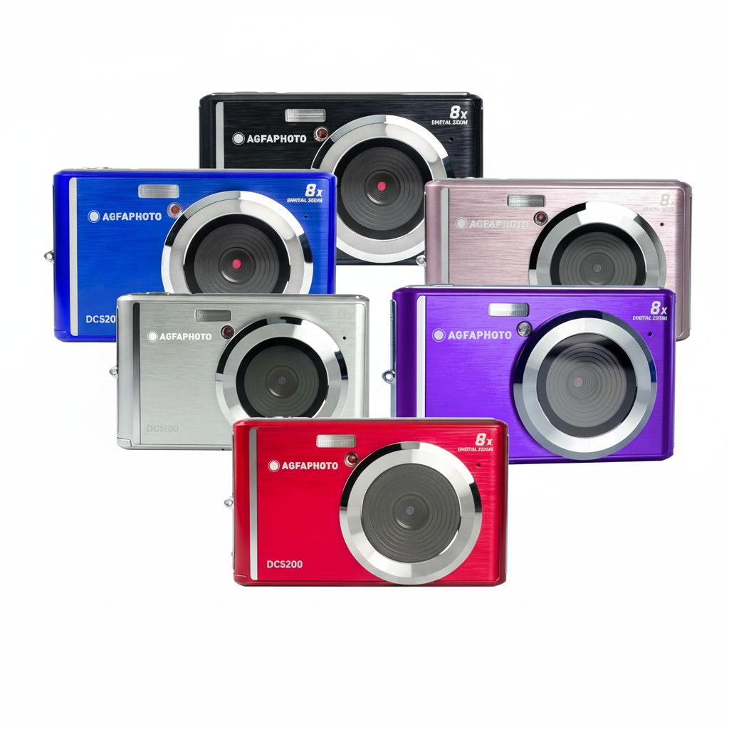 AgfaPhoto Realishot DC5200 Digital Camera 21MP, 2.4" LCD Screen, 8X Zoom - Pink