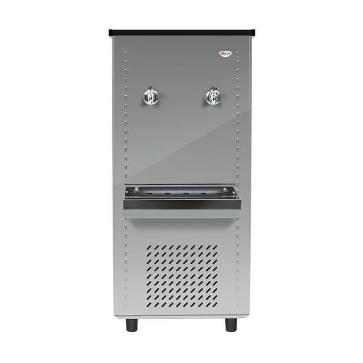 Oscar Water Cooler With 2 Taps, Efficient Cooling, Durable Design - Silver - OC25T2