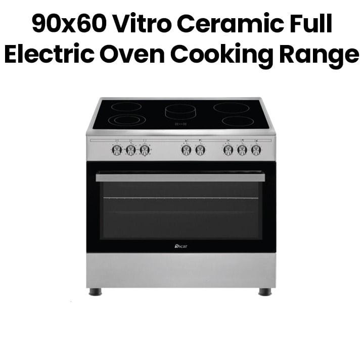 Oscar 90x60 Vitro Ceramic Full Electric Oven Cooking Range | 9060PCE3