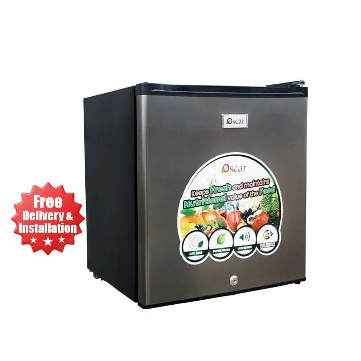 أوسكار ثلاجة باب واحد ٥٠ لتر - فضي | OR 65S1