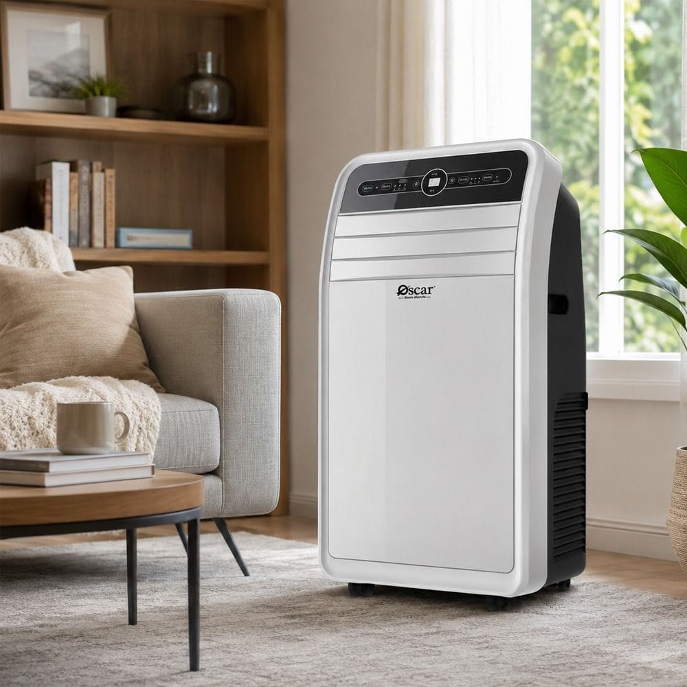 Oscar Portable Air Conditioner 12000 BTU, Modern Design, Reliable Performance - White - OPAC12K