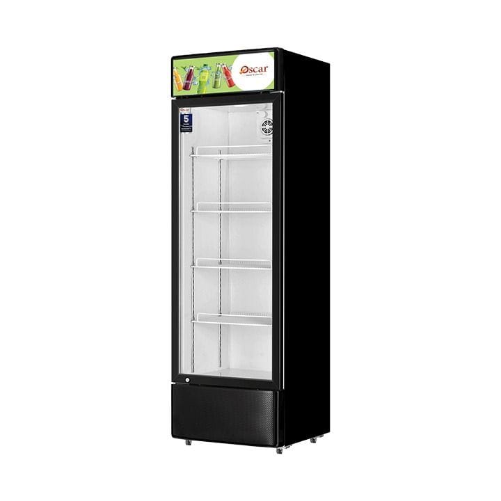 Oscar No-Frost Single Door Showcase Chiller 260L, Stylish Design, Reliable Performance - Black - OCL260