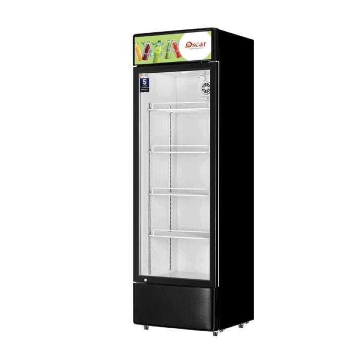 Oscar No-Frost Single Door Showcase Chiller 400L, Stylish Design, Reliable Performance - Black - OCL400