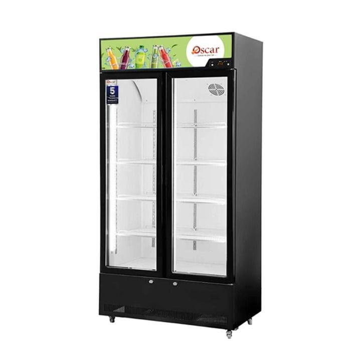 Oscar No-Frost Double Door Showcase Chiller 630L, Stylish Design, Reliable Performance - Black - OCL630