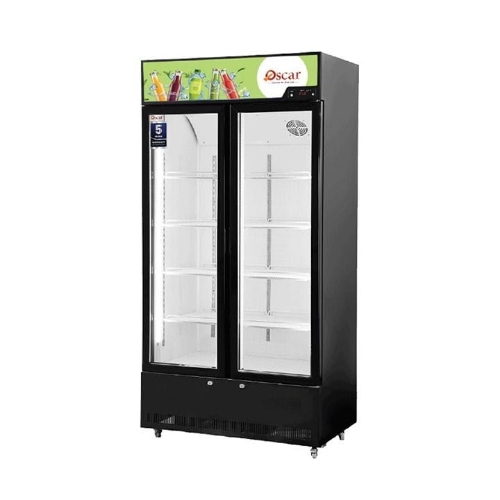 Oscar No-Frost Double Door Showcase Chiller 720L, Stylish Design, Reliable Performance - Black - OCL720