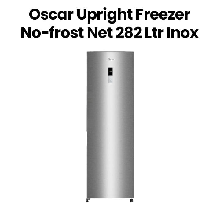 Oscar Upright Freezer No-Frost Net | 282 Liters | Inox | OUF300NFINOX