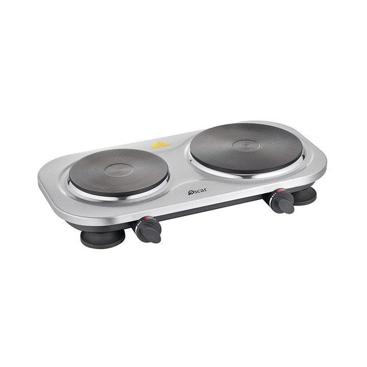 Oscar Double Hot Plate, Fast Heating, Durable Design, Reliable Performance - Silver - OHP-20S