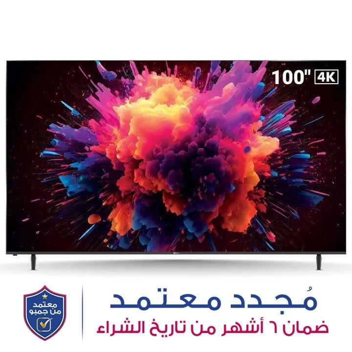 أوسكار تلفزيون ذكي 100 بوصة بدقة 4K UHD بدون إطار بنظام WebOS مع ريموت سحري | OS42S100FLUHDWB