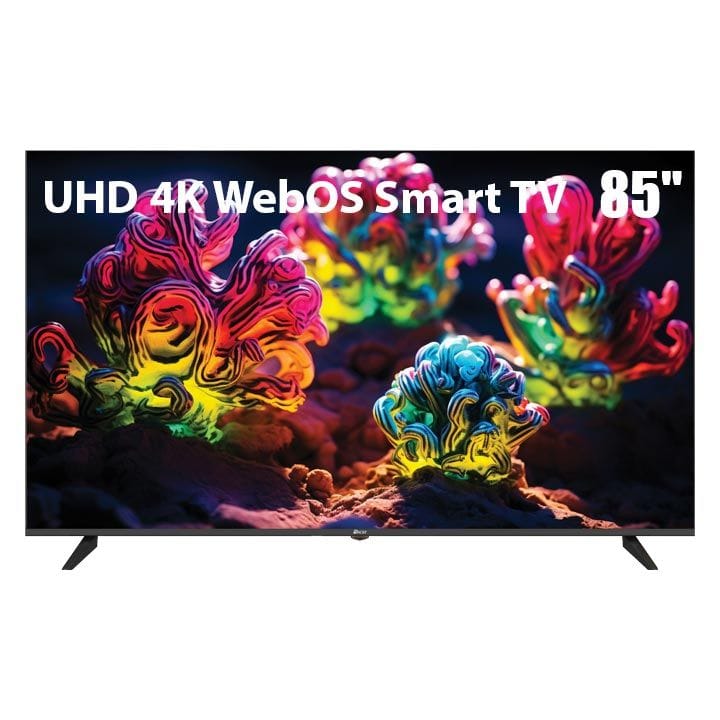 Oscar Frameless 4K Ultra HD Smart TV 85 Inch, Ultra-HD 4K Resolution, Frameless Design, Advanced WebOS Smart Platform - Black - OS85LW4KM