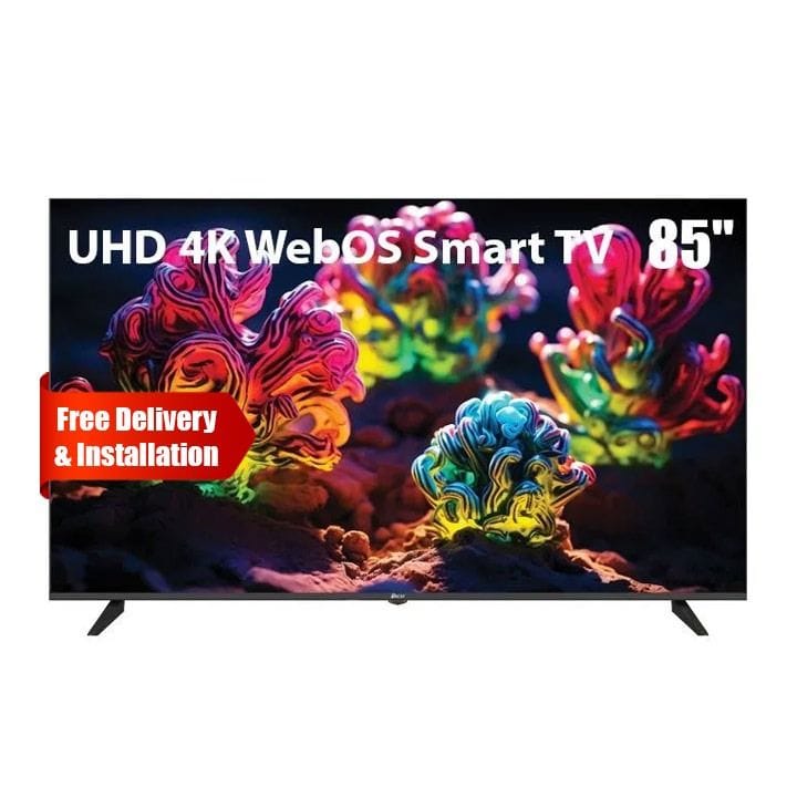 Oscar Frameless 4K Ultra HD Smart TV 85 Inch, Ultra-HD 4K Resolution, Frameless Design, Advanced WebOS Smart Platform - Black - OS85LW4KM