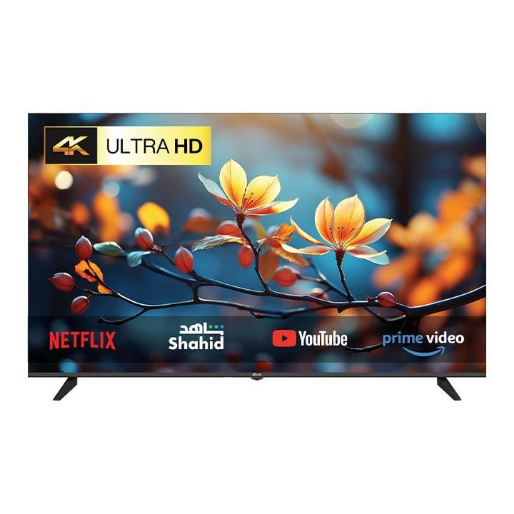 Oscar 55-Inch Frameless UHD 4K Android Smart TV, Voice Remote, Built-in Chromecast, Dolby Audio & Wi-Fi Connectivity | Black - OS55A4KPD